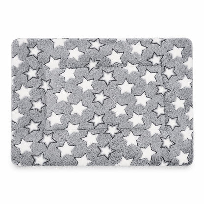Gray White Star Warm Thick Pad