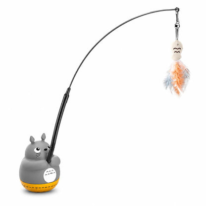 Interactive Feather Cat Toy Wand