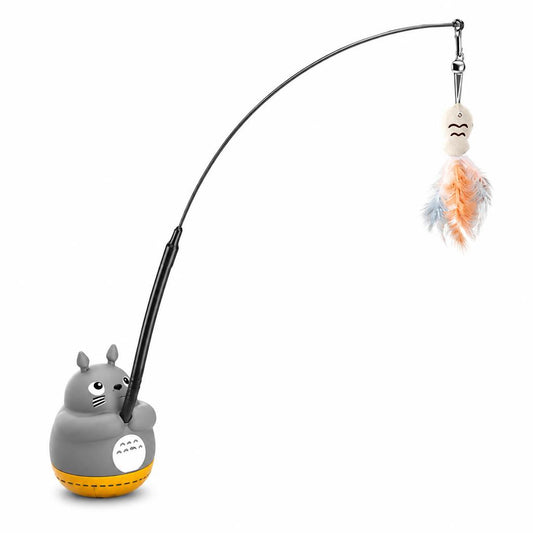 Interactive Feather Cat Toy Wand