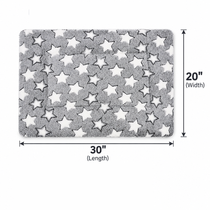 Gray White Star Warm Thick Pad